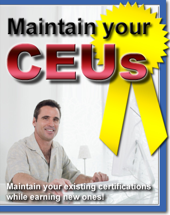 Maintain your existing certifications while earning new ones!